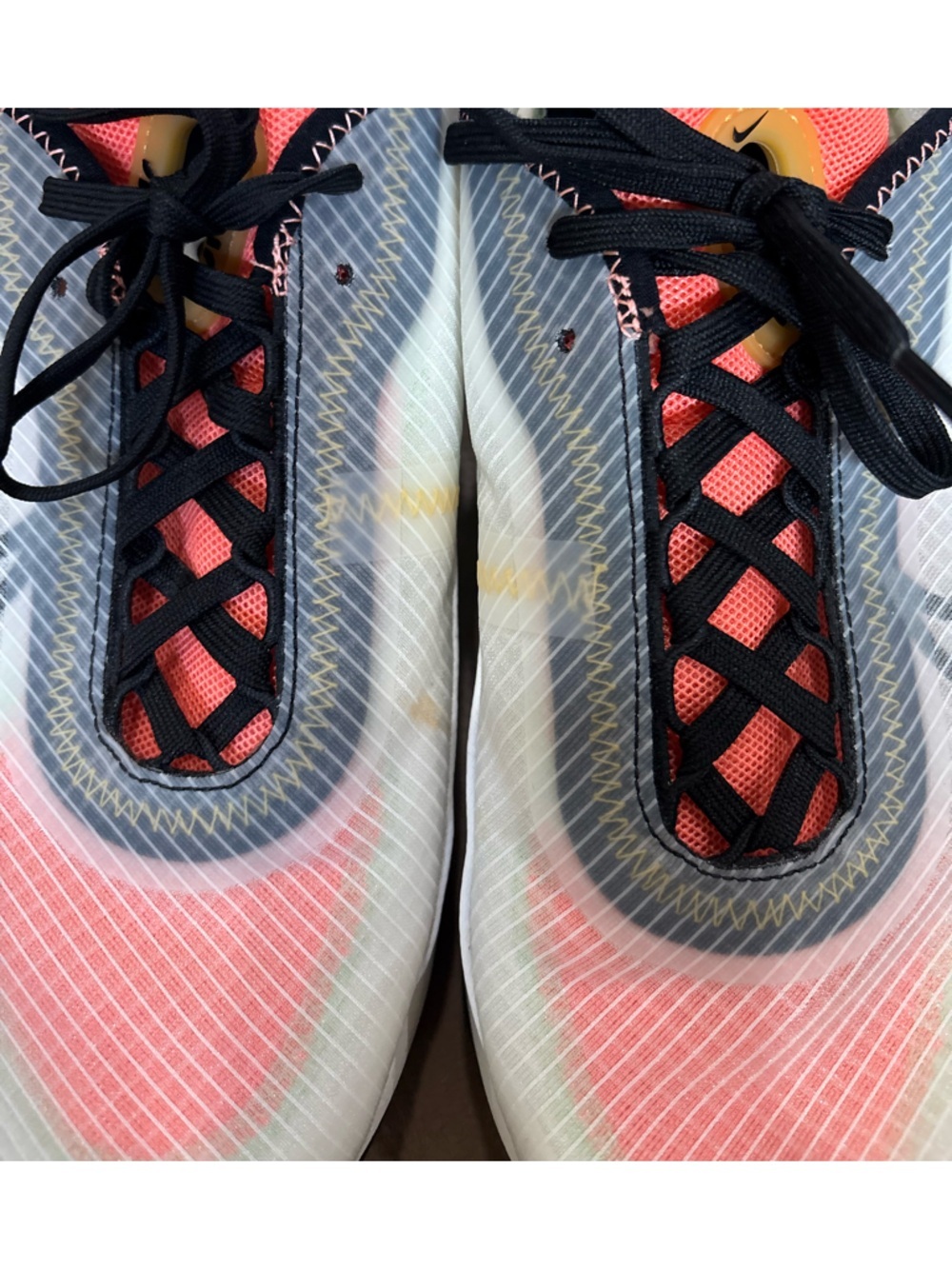 Nike Air Max 2090 bold statement Sneakers - Coral Pink & Vapor Green - Picture 7 of 7